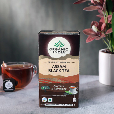 ORGANIC INDIA ASSAM BLACK TEA 25 TEA BAGS