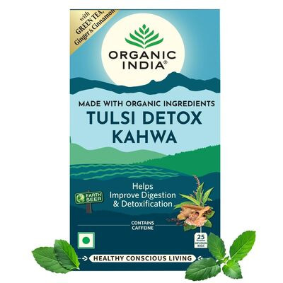 ORGANIC INDIA TULSI DETOX KAHWA GREEN TB 25