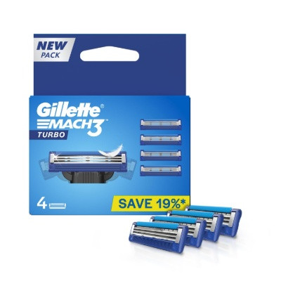 GILLETTE MACH3 TURBO 4CARTS