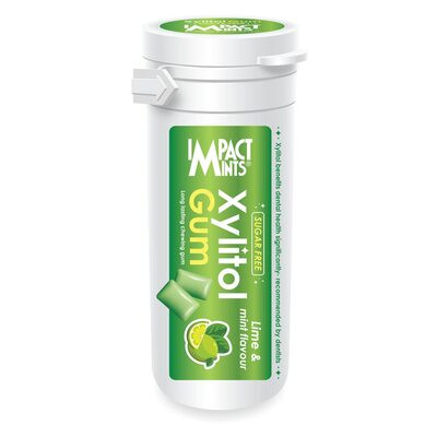IMPACT MINTS XYLITOL GUM LIME & MINT 30G