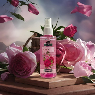 PURE ROOTS ROSE WATER 100ML