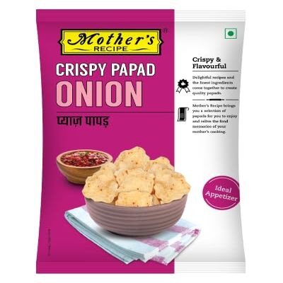 MOTHER RECIPE CRISPY PAPAD ONION 90G
