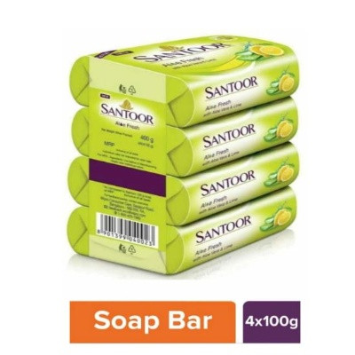 SANTOOR ALOE FRESH SOAP4*100G