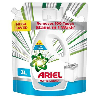 ARIEL MATIC LIQUID DETERGENT TOP LOAD 3+1LTR POUCH