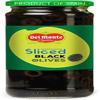 DEL MONTE BLACK OLIVES 450 G