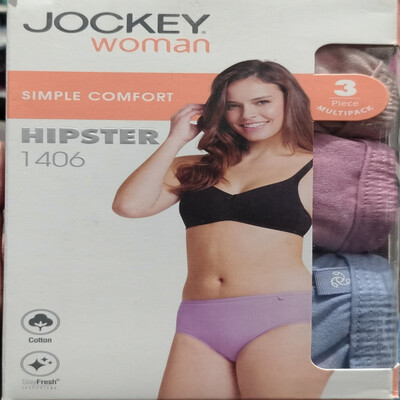 JOCKEY WOMEN HIPSTER M 1406 3PCS PACK