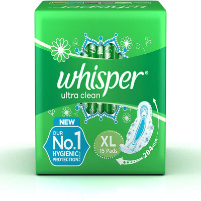 WHISPER ULTRA NO GAP NO LEAKS XL 15 PADS