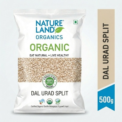 NATURE LAND ORGANIC DAL URAD SPLIT 500G