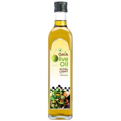 GAIA OLIVE OIL EXTRA LIGHT 1 LTR
