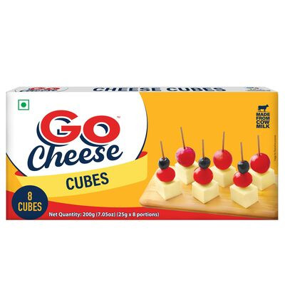 GO CHEESE PROCESSED CUBES  200G
