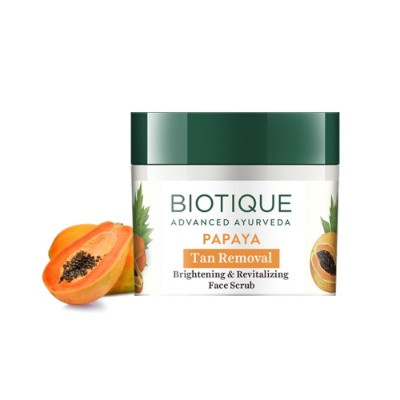 BIOTIQUE BIO PAPAYA TAN REMOVAL SCRUB 100G