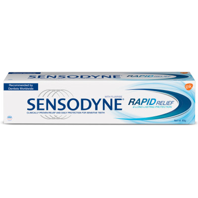 SENSODYNE RAPID RELIEF FLOURIDE TOOTHPASE 80G