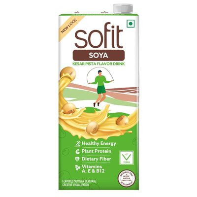 SOFIT SOYA MILK KESAR PISTA 1LTR