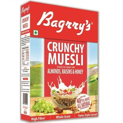 BAGRRYS CRUNCHY MUSELI ALMOND RAISINS HONEY 500G