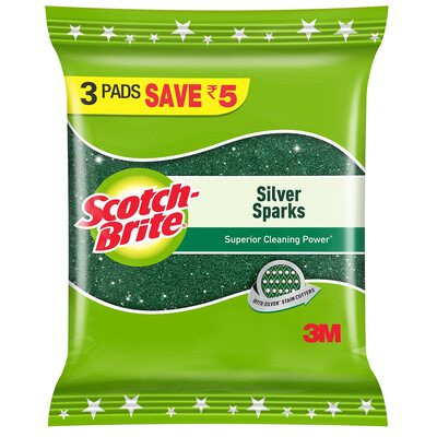 SCOTCH BRITE SILVER SPARKS 3PADS