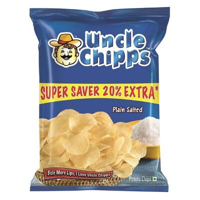 UNCLE CHIPPS PLAIN SALTED 55GM