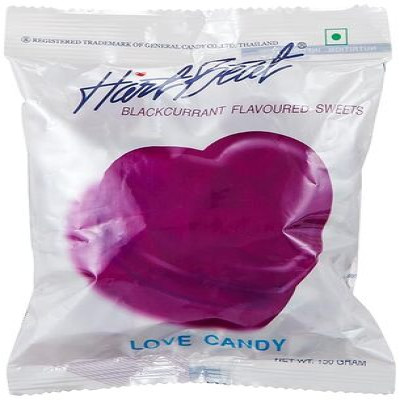 HEARTBEAT BLACKCURRANT FLAVOURED SWEETS 200GM