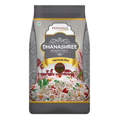 PATANJALI DHANASHREE BASMATI FULL GRAIN RICE 10 KG