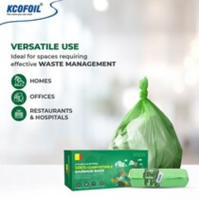KCOFOIL COMPOSTABLE BAG LAGRE 25*30  10 BAGS