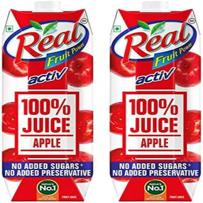 REAL ACTIV 100% APPLE JUICE 1 LTR