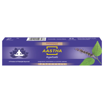 PATANJALI AASTHA AGARBATTI PATCHUOLI 75G
