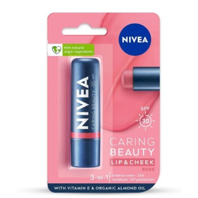 NIVEA LIP & CHEEK ROSE  4.8GM