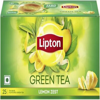 LIPTON GREEN TEA LEMON ZEST 25BAGS