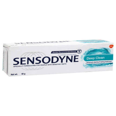 SENSODYNE DEEP CLEAN FLOURIDE TOOTHPASTE 40GM