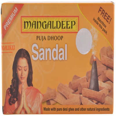 MANGALDEEP SANDAL DHOOP 20 STICKS RS.15