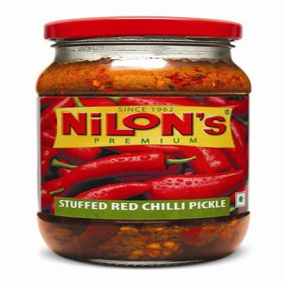NILONS STUFFED RED CHILLI PICKLE 400G