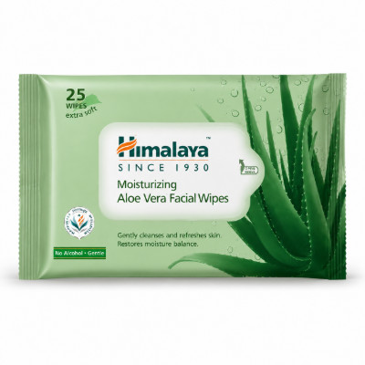 HIMALAYA MOISTURISER ALOE VERA WIPES 25PCS