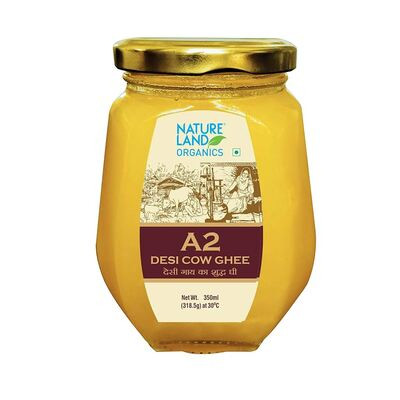 NATURE LAND ORGANICS A2 COW GHEE 350ML