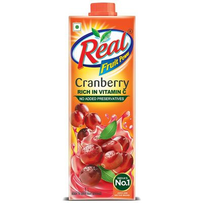 REAL FRUIT POWER CRANBERRY JUICE 1 LTR.