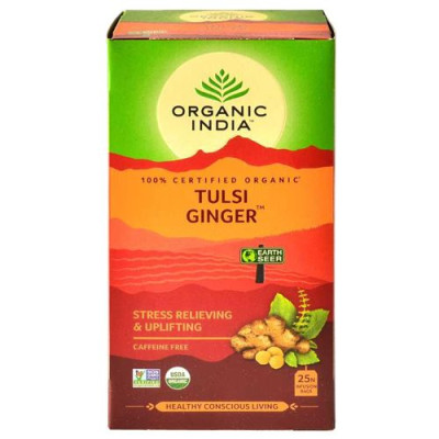 ORGANIC INDIA TULSI GINGER TEA 25 BAGS