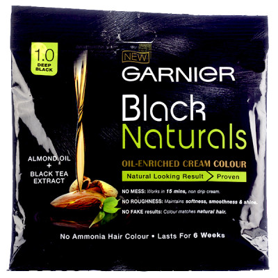 GARNIER BLACK NATURAL DEEP BLACK COLOUR 1.0 45/-