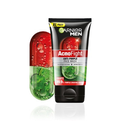GARNIER ACNO FIGHT ANTI PIMPLE FACEWASH 100G