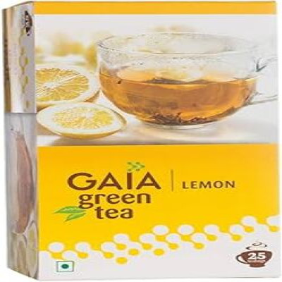 GAIA GREEN TEA + LEMON 25 TEA BAGS