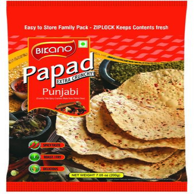 BIKANO PAPAD EXTRA CRUNCHY PUNJABI 200G