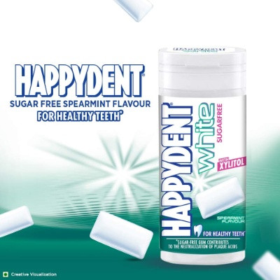 HAPPYDENT WHITE MINT FLAVOUR 4.4G