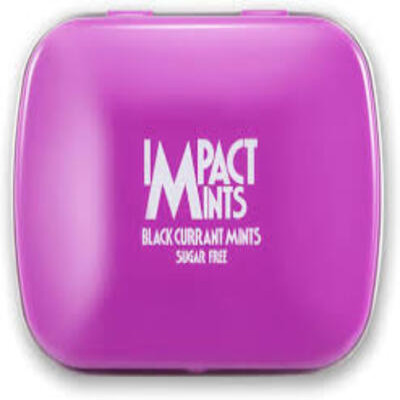 IMPACT MINTS BLACK CURRENT MINTS 14G