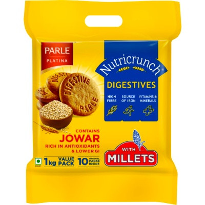 PARLE NUTRICRUNCH DIGESTIVE COOKIES VALUE PACK 1KG