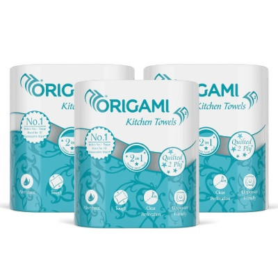 ORIGAMI TISSUE ROLL 2PLY 10 IN 1 ROLLS