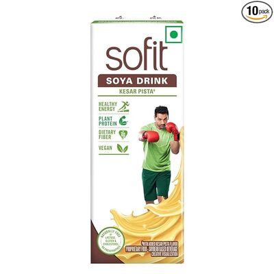 SOFIT SOYA MILK KESAR PISTA 200 ML