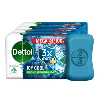 DETTOL ICY COOL SOAP 5*100GM PACK