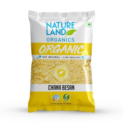 NATURE LAND ORGANIC WHOLE CHANA FLOUR 500G