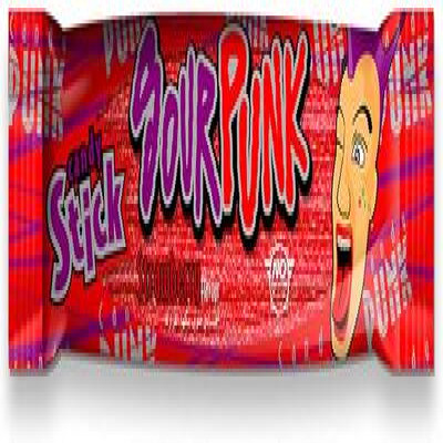 SOUR PUNK CANDY STICK STRAWBERRY 40G