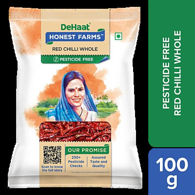 DEHAAT RED CHILLI WHOLE 100G