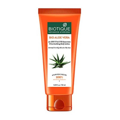 BIOTIQUE SUN SHIELD ALOEVERA 30+ SPF UVB 120ML