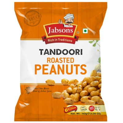 JABSONS SWEET CHILLI ROASTED PEANUTS 140G