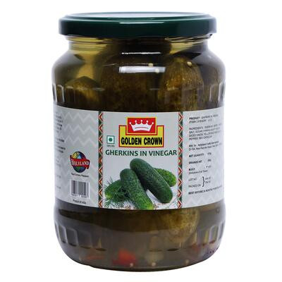 GOLDEN CROWN GHERKINS WHOLE 670G